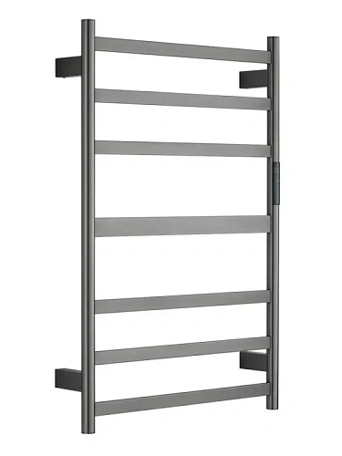 Полотенцесушитель электрический Raglo R350.06.09 настенный сенсорный с терморегулятором, графит Полотенцесушитель электрический Raglo R350.06.09 настенный сенсорный с терморегулятором, графит