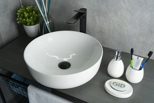 Раковина Gid D1315 51182 накладная белая 41.5x41.5x13.5 Раковина Gid D1315 51182 накладная белая 41.5x41.5x13.5