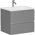 Тумба под раковину Sancos Folk FL60ES 590х445х500 Ergraut soft, подвесная Тумба под раковину Sancos Folk FL60ES 590х445х500 Ergraut soft, подвесная