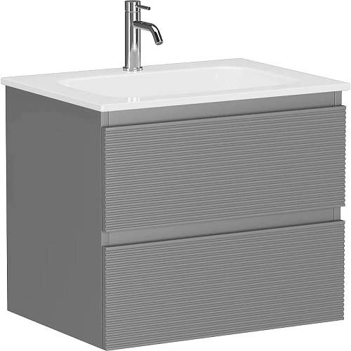 Тумба под раковину Sancos Folk FL60ES 590х445х500 Ergraut soft, подвесная Тумба под раковину Sancos Folk FL60ES 590х445х500 Ergraut soft, подвесная