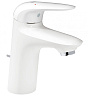 Картинка анонса товара «смеситель для раковины grohe eurostyle с донным клапаном, белая луна (23707ls3)»