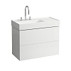 Картинка анонса товара «тумба под раковину laufen kartell by laufen 2 ящика, полка справа белый матовый 4.0761.8.033.640.1»