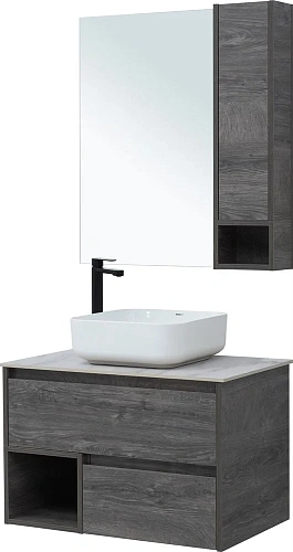 Комплект мебели STWORKI Карлстад 75 дуб рошелье, монте тиберио, с отверстием для смесителя в столешн 425242 Комплект мебели STWORKI Карлстад 75 дуб рошелье, монте тиберио, с отверстием для смесителя в столешн 425242