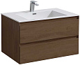 Тумба под раковину Vincea Luka 800 подвесная, 2 выкатных ящика soft close, T.Oak VMC-1L800TO Тумба под раковину Vincea Luka 800 подвесная, 2 выкатных ящика soft close, T.Oak VMC-1L800TO