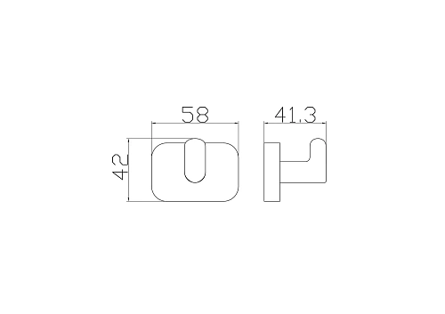 Крючок Wonzon & Woghand темный графит (WW-9315) Крючок Wonzon & Woghand темный графит (WW-9315)
