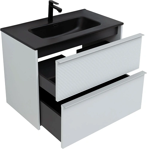 Тумба под раковину Aquanet Вита 80 белый матовый 00330475 подвесная Тумба под раковину Aquanet Вита 80 белый матовый 00330475 подвесная