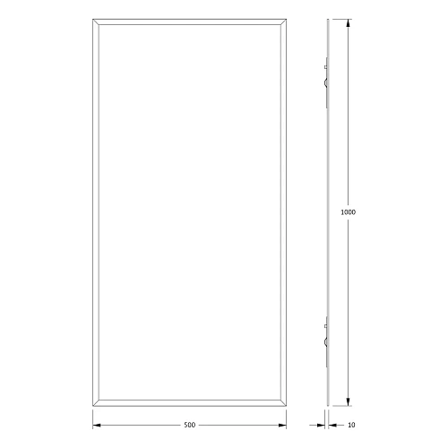 Зеркало Evoform Comfort BY 0931 50 х 100 см с фацетом 15 мм Зеркало Evoform Comfort BY 0931 50 х 100 см с фацетом 15 мм