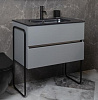 Картинка анонса товара «тумба под раковину armadi art vallessi 80*46cm dust grey мат 2 полки (402) 837-080-gd mat»