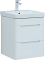 Тумба под раковину Aquanet София 50 белый глянец (2 ящика) 00274171 Тумба под раковину Aquanet София 50 белый глянец (2 ящика) 00274171