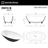 Ванна из искусственного камня WHITECROSS Onyx B 160x75 (черный/белый мат) искусственный камень 0205. 0205.160075.20100 Ванна из искусственного камня WHITECROSS Onyx B 160x75 (черный/белый мат) искусственный камень 0205. 0205.160075.20100