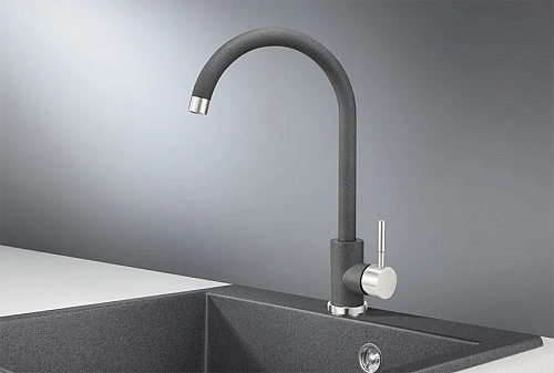 Смеситель для кухни GRANULA (ST-4031, ГРАФИТ) Смеситель для кухни GRANULA (ST-4031, ГРАФИТ)