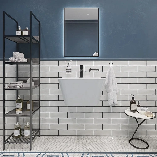 Комплект Раковина STWORKI моноблок 55 100604-101 с сифоном Wirquin Минор + Зеркало DIWO Элиста 50 че 564003 Комплект Раковина STWORKI моноблок 55 100604-101 с сифоном Wirquin Минор + Зеркало DIWO Элиста 50 че 564003