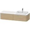 Картинка анонса товара «тумба под раковину duravit happy d.2 plus hp4944r7171 подвесная 160 см средиземноморский дуб»