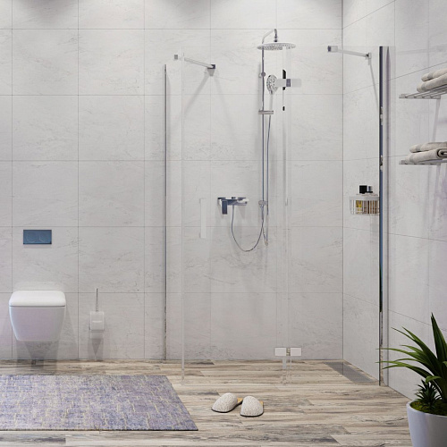 Душевой уголок WasserKRAFT Aller 10H10RWHITE белый/хром Душевой уголок WasserKRAFT Aller 10H10RWHITE белый/хром