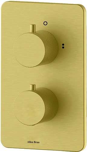 Смеситель для ванны Allen Brau Priority 5.3U123-GB (с внутренней частью, 3 выхода) золото браш Смеситель для ванны Allen Brau Priority 5.3U123-GB (с внутренней частью, 3 выхода) золото браш