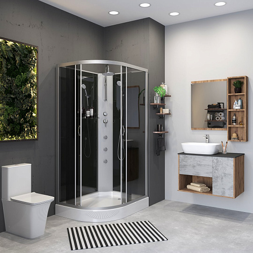 Душевая кабина Niagara Classic NG-3512-14RBKTG (1200х800х2100) низкий поддон (13см) стекло тонированное 35121433RBKTG Душевая кабина Niagara Classic NG-3512-14RBKTG (1200х800х2100) низкий поддон (13см) стекло тонированное 35121433RBKTG