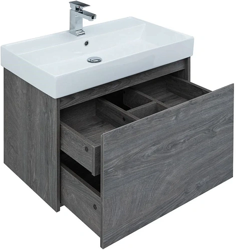 Тумба под раковину Aquanet Nova Lite 75 дуб рошелье (1 ящик) 00242274 Тумба под раковину Aquanet Nova Lite 75 дуб рошелье (1 ящик) 00242274