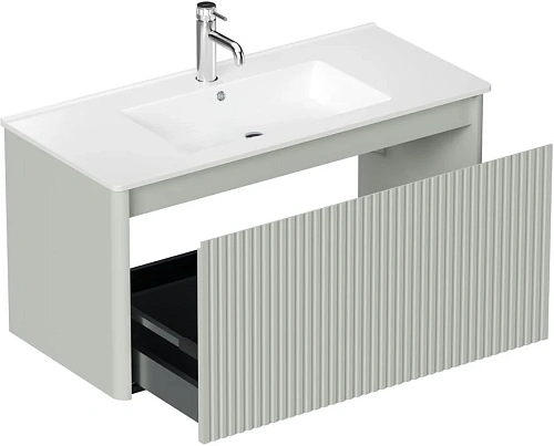 Тумба под раковину Allen Brau Gravity 100 1.370018.PWM папирус матовый Тумба под раковину Allen Brau Gravity 100 1.370018.PWM папирус матовый