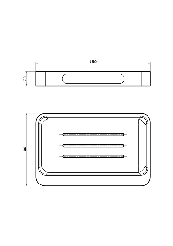 Мыльница Wonzon & Woghand хром (WW-9524) Мыльница Wonzon & Woghand хром (WW-9524)