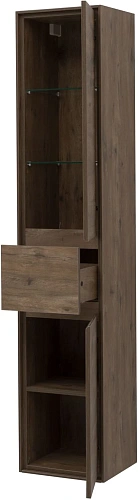 Шкаф-пенал Aquanet Милан 35 00339958 дуб рустикальный с ящиком Шкаф-пенал Aquanet Милан 35 00339958 дуб рустикальный с ящиком