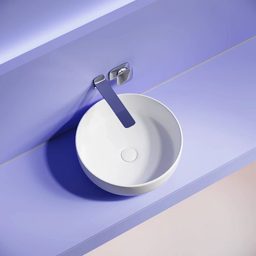 Раковина Ceramica Nova Taycan CN12003MW накладная, круглая 375 мм, белая матовая Раковина Ceramica Nova Taycan CN12003MW накладная, круглая 375 мм, белая матовая