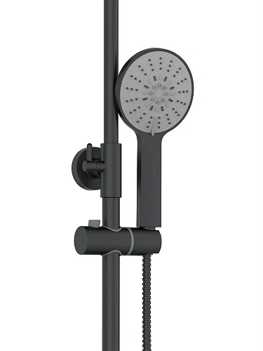 Душевая система Agger Thermo A2461144 термостат с изливом, черный матовый Душевая система Agger Thermo A2461144 термостат с изливом, черный матовый