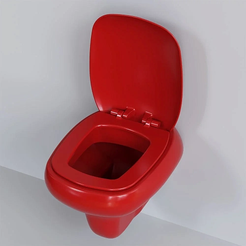 Крышка-сиденье Ambassador Diamond 122T21101 (толстое) КРАСНОЕ Крышка-сиденье Ambassador Diamond 122T21101 (толстое) КРАСНОЕ