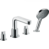 Картинка анонса товара «смеситель на борт ванны hansgrohe metris s на 4 отверстия 31443000, хром»