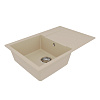 Кухонная мойка Lemark IMANDRA 760 врезная из кварцгранита, с крылом, бежевый 9910026 Кухонная мойка Lemark IMANDRA 760 врезная из кварцгранита, с крылом, бежевый 9910026