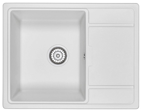 Кухонная мойка Granula 6503, АРКТИК (БЕЛЫЙ), кварц 650х500 Кухонная мойка Granula 6503, АРКТИК (БЕЛЫЙ), кварц 650х500