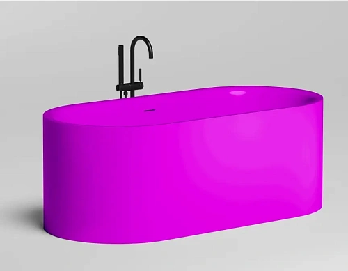 Ванна отдельностоящая Salini PERLA 170x80 1049201MF покраска по RAL полностью S-Stone Ванна отдельностоящая Salini PERLA 170x80 1049201MF покраска по RAL полностью S-Stone