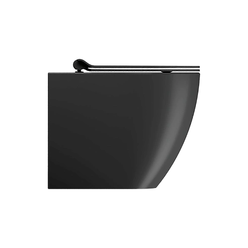 Унитаз приставной GSI PURA безободковый Swirlflush черный матовый (881026) без сиденья Унитаз приставной GSI PURA безободковый Swirlflush черный матовый (881026) без сиденья