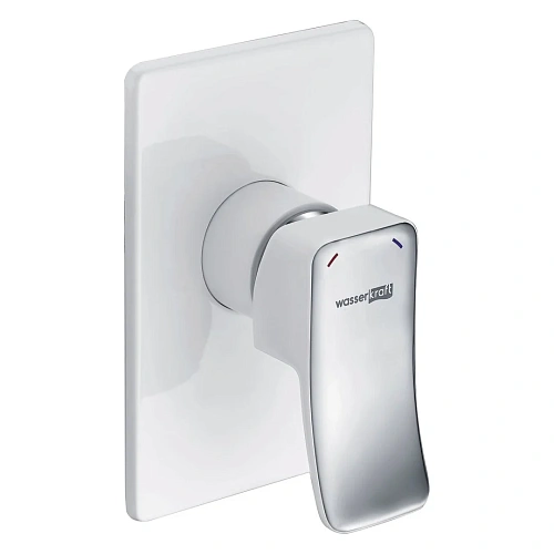 Смеситель для душа WasserKRAFT Aller 10651WHITE белый/хром Смеситель для душа WasserKRAFT Aller 10651WHITE белый/хром