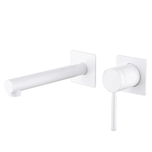 Смеситель для раковины ABBER Emotion AF8812W скрытого монтажа, белый Смеситель для раковины ABBER Emotion AF8812W скрытого монтажа, белый