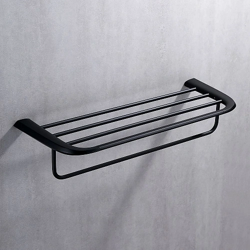 Полотенцедержатель ABBER Nord AA1554B черная матовая Полотенцедержатель ABBER Nord AA1554B черная матовая