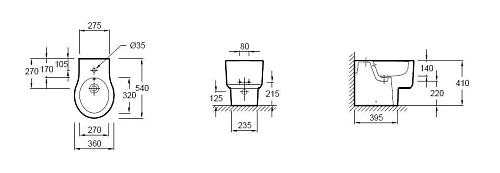 Биде напольное Jacob Delafon Formilia Viragio E4775-00 Биде напольное Jacob Delafon Formilia Viragio E4775-00