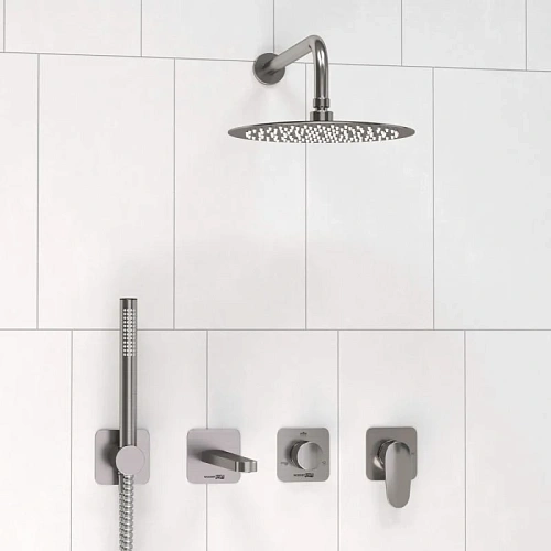 Душевая система WasserKRAFT A1451.273.274.097.121.275.100.276 встраиваемая никель Душевая система WasserKRAFT A1451.273.274.097.121.275.100.276 встраиваемая никель