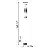 Душевая лейка WasserKRAFT A276 1-функциональная никель Душевая лейка WasserKRAFT A276 1-функциональная никель