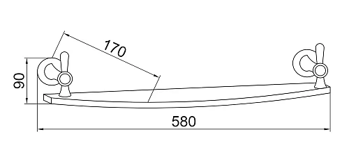 Полка Boheme Chiaro 10507 Полка Boheme Chiaro 10507