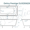 Ванна чугунная Delice Prestige 170х75 с отверстиями под ручки DLR230625R Ванна чугунная Delice Prestige 170х75 с отверстиями под ручки DLR230625R