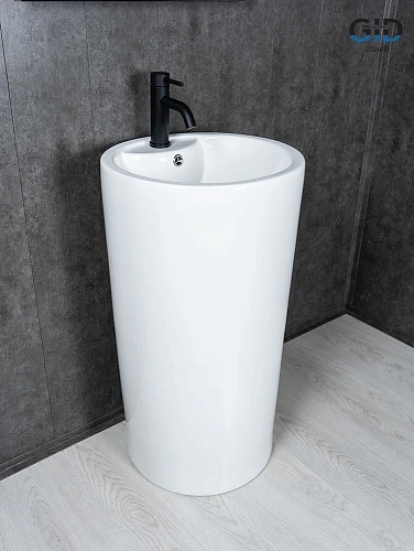 Раковина Gid Nb135 81102 напольная белая 46x46x86 Раковина Gid Nb135 81102 напольная белая 46x46x86