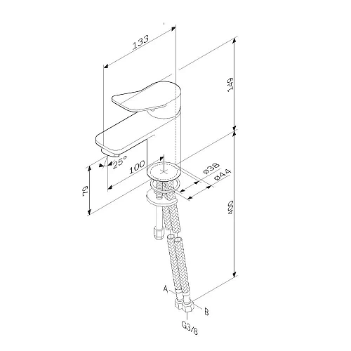 Смеситель для раковины AM.PM X-Joy F85A02133 белый Смеситель для раковины AM.PM X-Joy F85A02133 белый