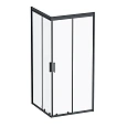 Душевой уголок AM.PM Gem W90G-403-090BT Slide 90x90 стекло прозрачное, профиль черный матовый Душевой уголок AM.PM Gem W90G-403-090BT Slide 90x90 стекло прозрачное, профиль черный матовый
