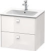 Картинка анонса товара «тумба под раковину duravit brioso br410102222 подвесная 62 см белый матовый»