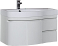 Тумба с раковиной Aquanet Сопрано 95 L белый (2 дверцы 2 ящика) 00212998 Тумба с раковиной Aquanet Сопрано 95 L белый (2 дверцы 2 ящика) 00212998