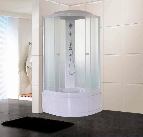 Душевая кабина Parly EF821 800x800 профиль белый, стекло матовое Душевая кабина Parly EF821 800x800 профиль белый, стекло матовое