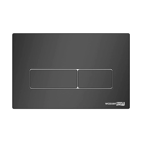 Клавиша смыва WasserKRAFT MB03 черный матовый с клавишей смыва черный матовый Клавиша смыва WasserKRAFT MB03 черный матовый с клавишей смыва черный матовый