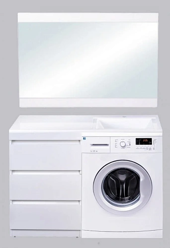 Тумба под раковину Style Line Даллас 120 (3 ящ.) Люкс белая, PLUS СС-00002272 Тумба под раковину Style Line Даллас 120 (3 ящ.) Люкс белая, PLUS СС-00002272