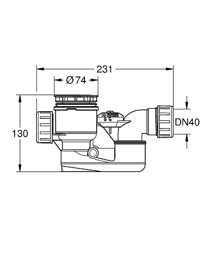 Слив-перелив GROHE для отдельностоящей ванны, хром (49113000) Слив-перелив GROHE для отдельностоящей ванны, хром (49113000)