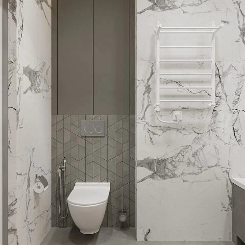 Полотенцесушитель электрический EWRIKA Сафо FP 80х50 L, белый 537297 Полотенцесушитель электрический EWRIKA Сафо FP 80х50 L, белый 537297